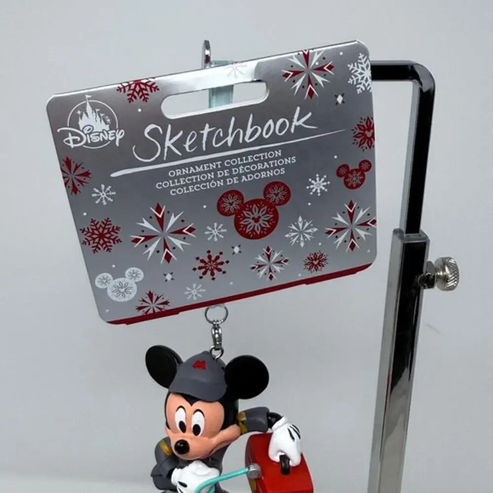 Disney‎ Sketchbook Ornament Collection Mickey Mouse Mechanic With Lunch Box NEW